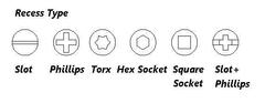 Screw recess type Product Photo