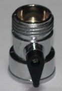 3/4”1-way metal coupling with shut-off Product Photo