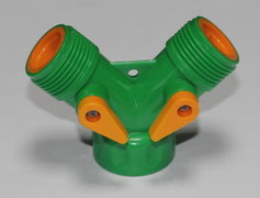 “Y”plastic hose connector with shut-off Product Photo