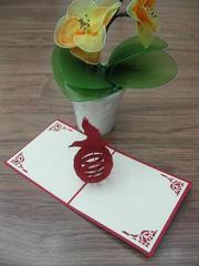 Pigeon - Handmade 3D pop-up greeting card Product Photo