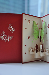 Butterfly 2 - Handmade 3D pop-up greeting card Product Photo