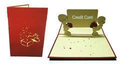 Credit Card- Handmade 3d pop-up greeting card Product Photo