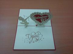 Valenitne Cupids - Handmade 3d pop-up greeting card Product Photo