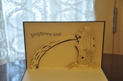 Singapore Tour - Handmade 3d pop-up greeting card Product Photo