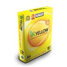 Ik Yellow A4 80gsm COpy paper Product Photo
