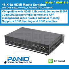 18*18 4K HDMI Matrix Switcher   Product Photo