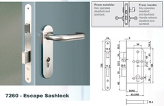 Euro Mortise Lock - Escape Sashlock (Interconnect Lock) Product Photo