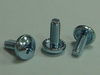 Pan Head Phillip Recess Machine Screw with Knurled Lock Washer Zinc Plated