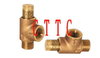 A pressure relief valve is a safety device that relieves overpressure in a vessel or piping