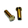  There are several materials like iron, brass, and aluminum etc. The head size of semi-tubular rivet has 6mm and 10mm.
