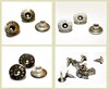 The material of jeans button has iron, brass, zinc, and aluminum.
